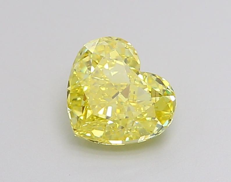 1.25 Ct. Fancy Vivid Yellow Heart Lab Grown Diamond
