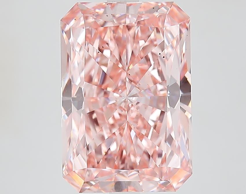 5.14 Ct. Fancy Vivid Pink Radiant Lab Grown Diamond