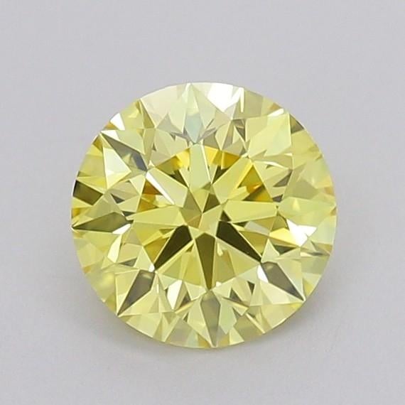 1.02 Ct. Fancy Intense Yellow Round Lab Grown Diamond