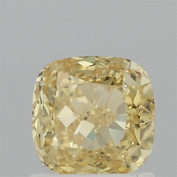 1.12 Ct. Fancy Vivid Yellow Cushion Lab Grown Diamond