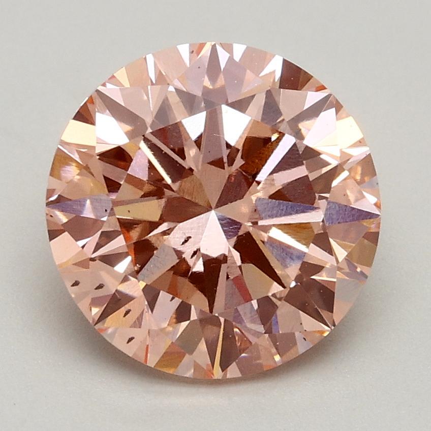 2.00 Ct. Fancy Intense Pink Round Lab Grown Diamond