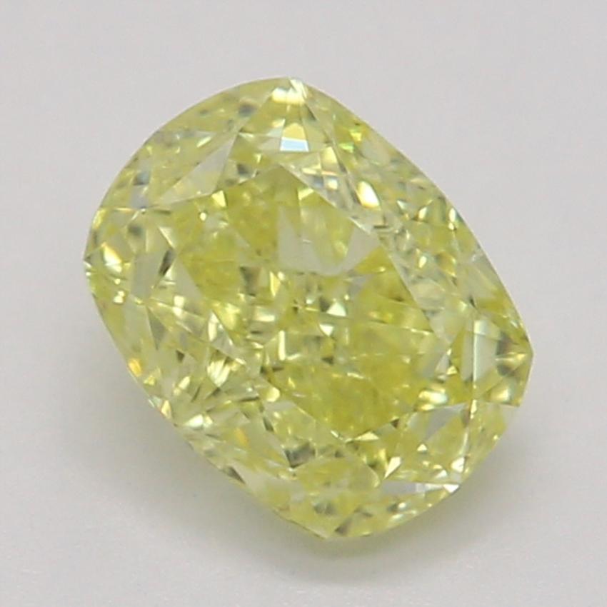 0.50 Ct. Fancy Intense Yellow Cushion Diamond