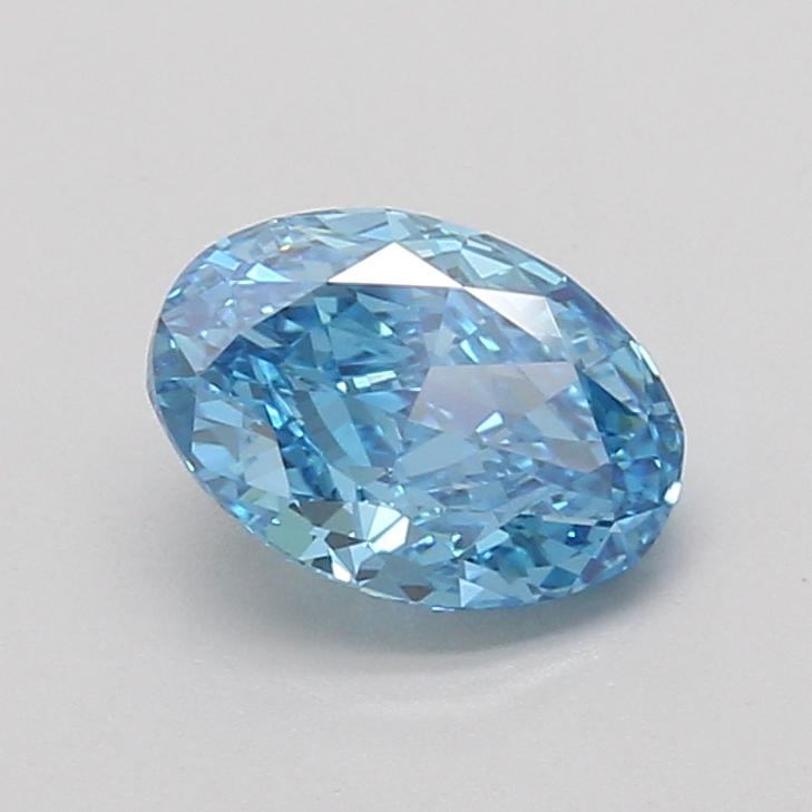 1.53 Ct. Fancy Vivid Blue Oval Lab Grown Diamond