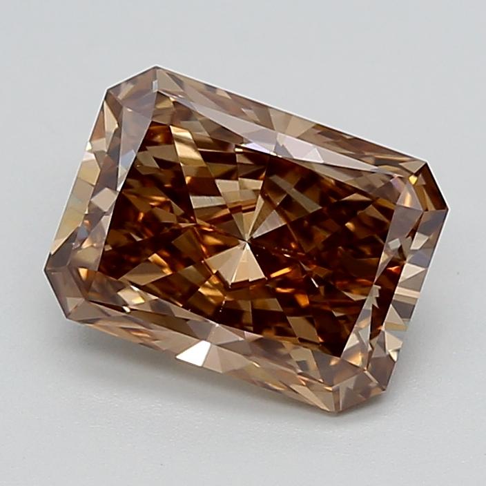 2.90 Ct. Fancy Light  Brown Radiant Lab Grown Diamond