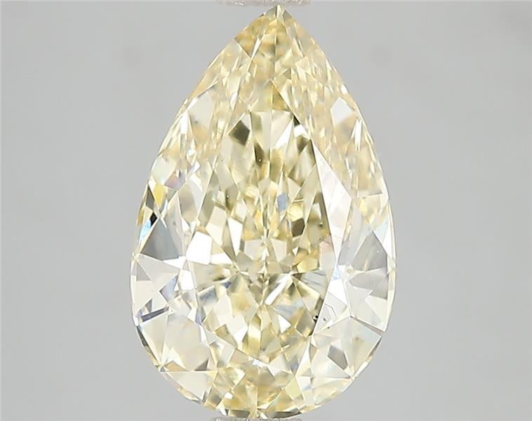 3.01 Ct. Fancy Intense Yellow Pear Lab Grown Diamond