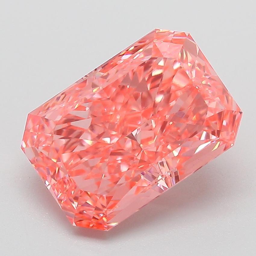 4.03 Ct. Fancy Pink Radiant Lab Grown Diamond