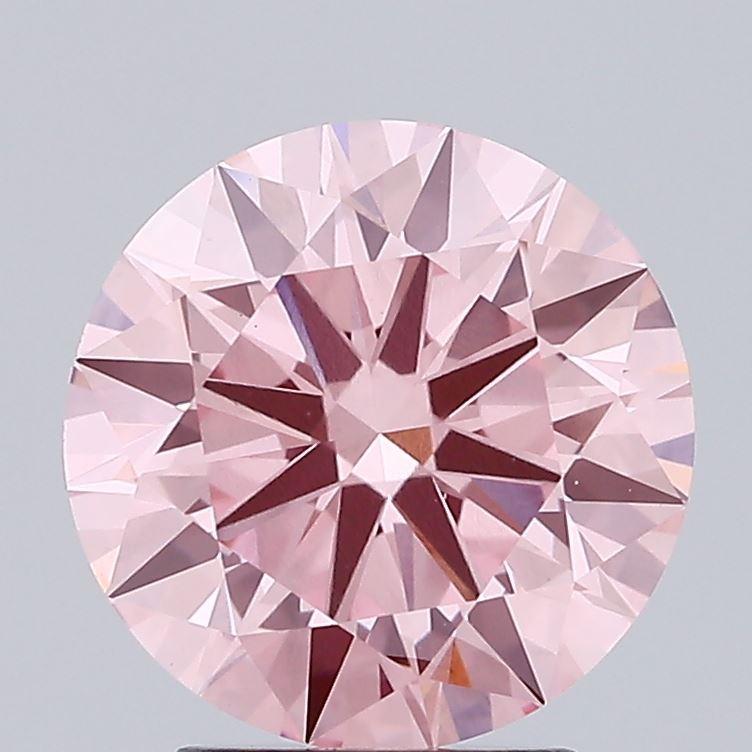 2.87 Ct. Fancy Intense Pink Round Lab Grown Diamond
