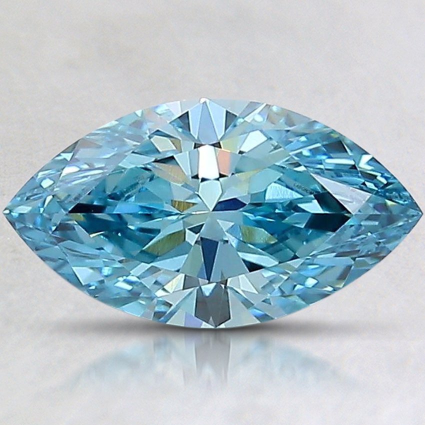 1.21 Ct. Fancy Vivid Blue Marquise Lab Created Diamond