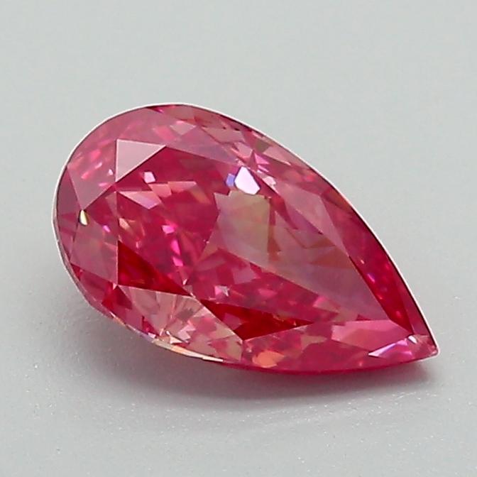 0.87 Ct. Fancy Purplish Red Pear Lab Grown Diamond