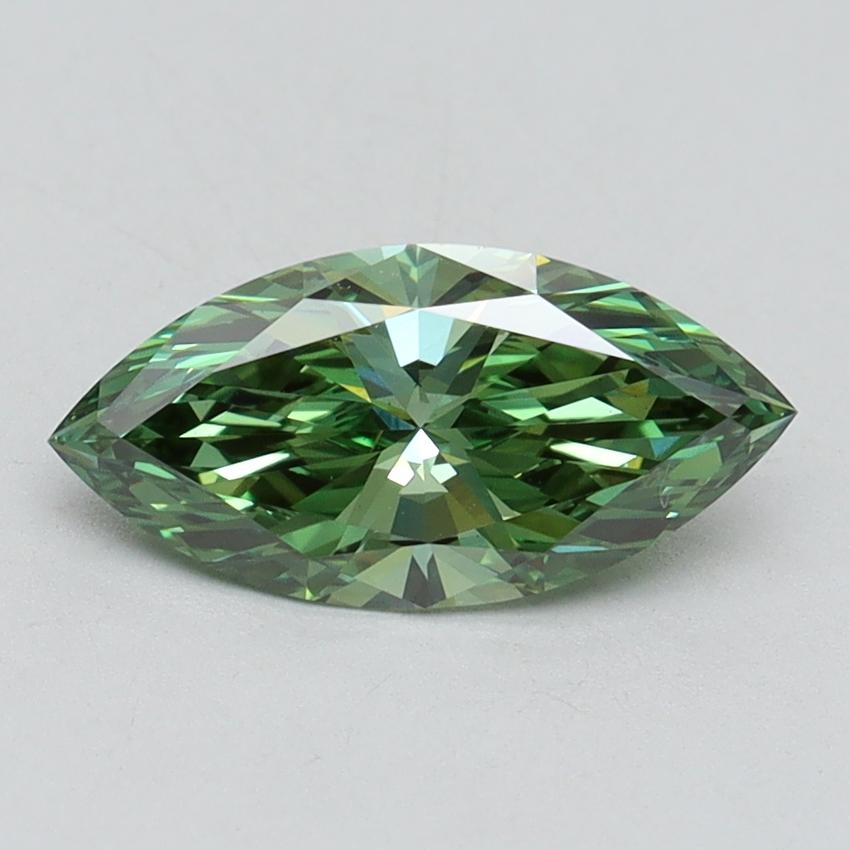 1.06 Ct. Fancy Vivid Green Marquise Lab Grown Diamond