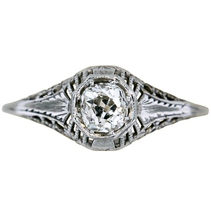 Art Nouveau Diamond Vintage Ring