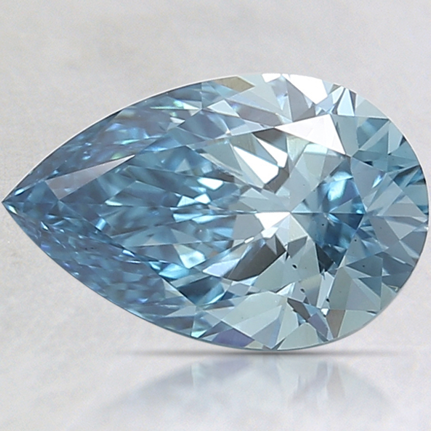 2.13 Ct. Fancy Vivid Blue Pear Lab Grown Diamond