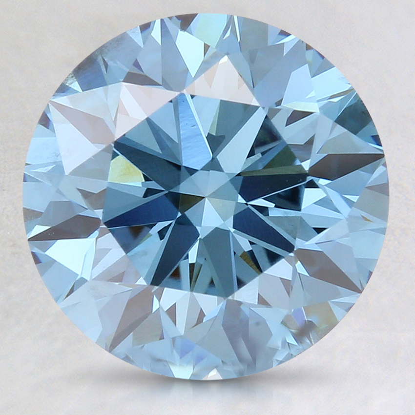 3.02 Ct. Fancy Deep Blue Round Lab Grown Diamond