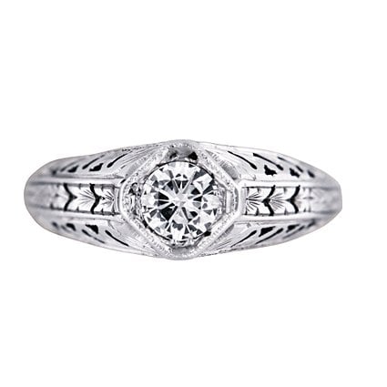 Art Nouveau Diamond Vintage Ring