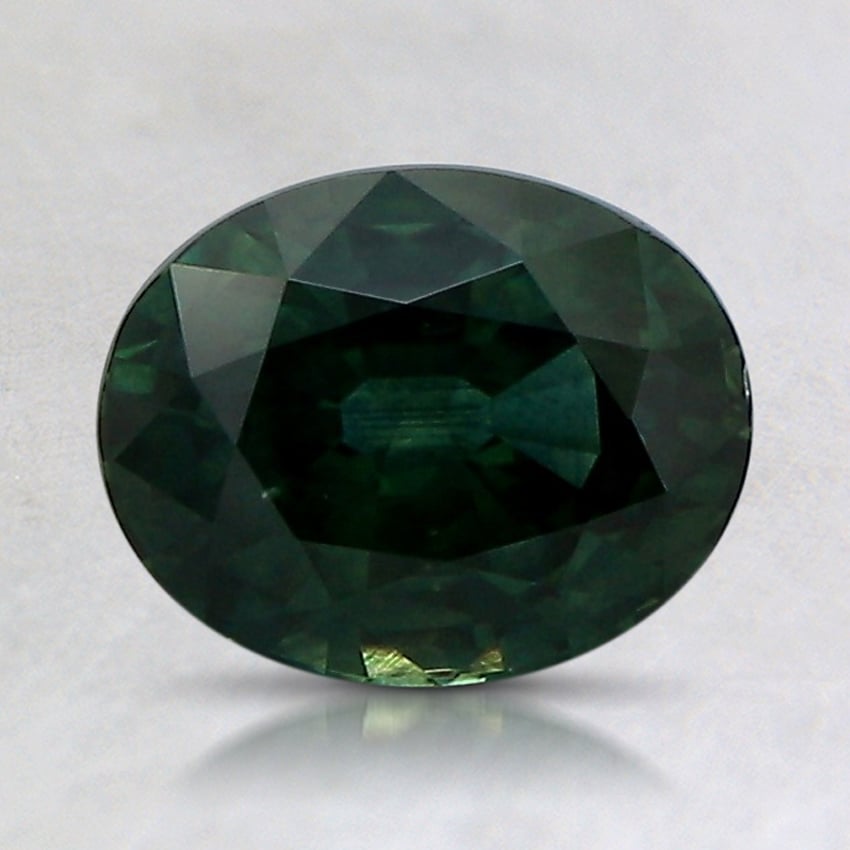 7.8x6.2mm Green Oval Montana Sapphire