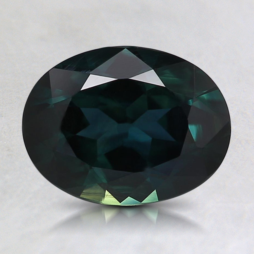 8.4x6.4mm Unheated Teal Oval Sapphire