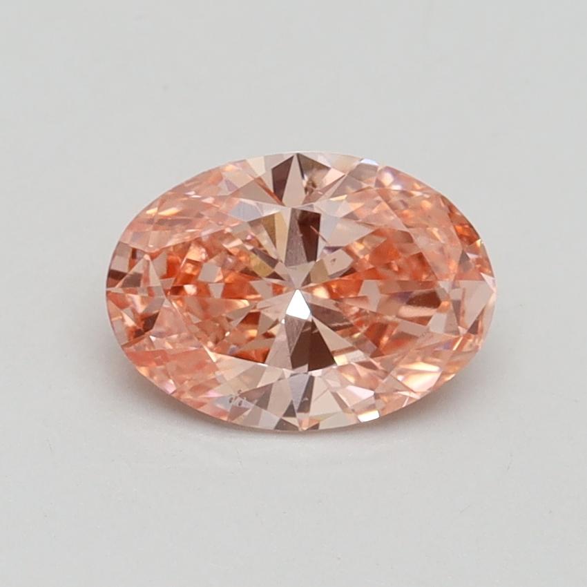 1.00 Ct. Fancy Intense Pink Oval Lab Grown Diamond