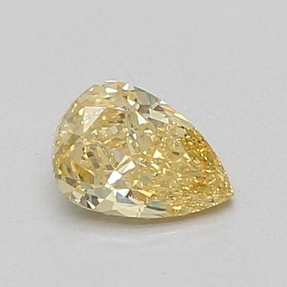 0.59 Ct. Fancy Vivid Yellow Pear Lab Grown Diamond