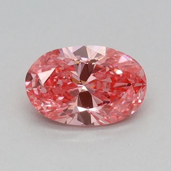 0.28 Ct. Fancy Vivid Pink Oval Lab Grown Diamond