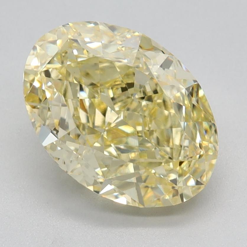 2.16 Ct. Fancy Intense Yellow Oval Lab Grown Diamond