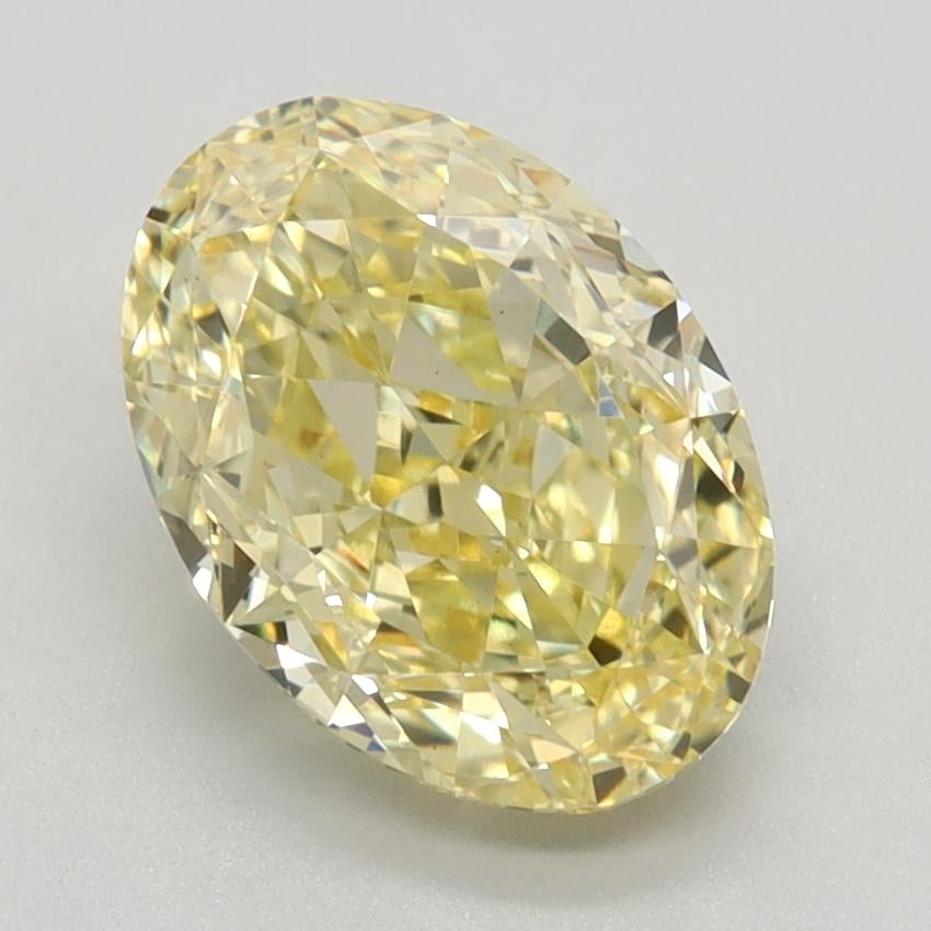 2.19 Ct. Fancy Intense Yellow Oval Lab Grown Diamond