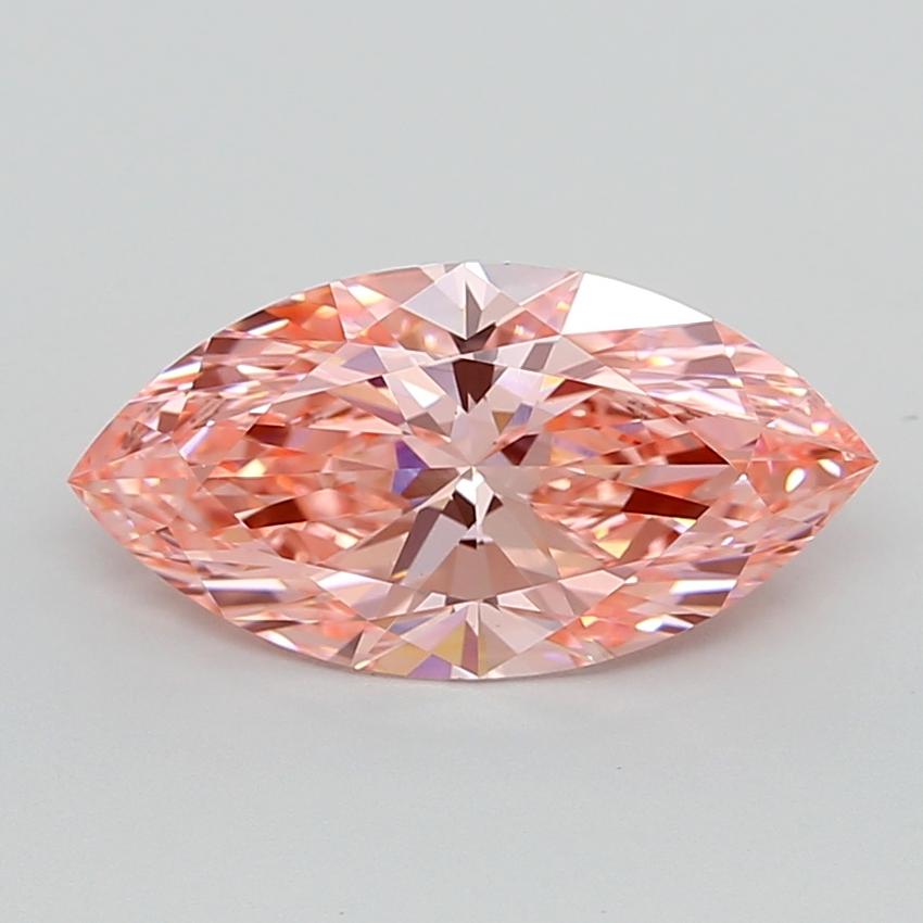 3.08 Ct. Fancy Vivid  Pink Marquise Lab Grown Diamond