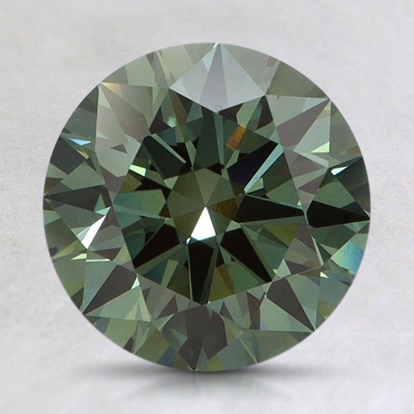 2.59 Ct. Fancy Vivid Pacific Green Round Lab Grown Diamond