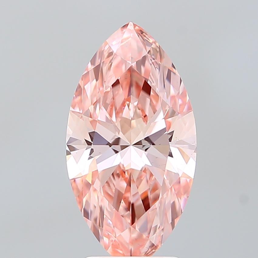3.00 Ct. Fancy Vivid Pink Marquise Lab Grown Diamond