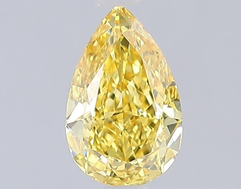1.07 Ct. Fancy Vivid Yellow Yellow Pear Lab Grown Diamond