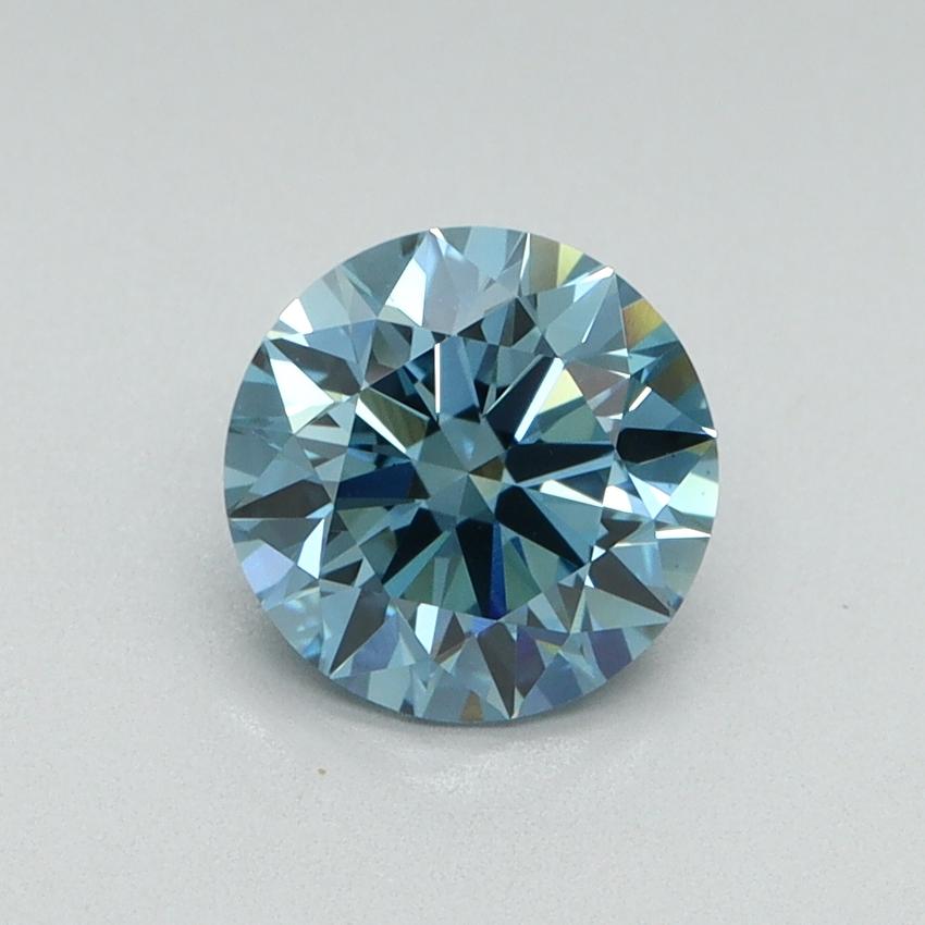 1.29 Ct. Fancy Vivid Blue Round Lab Grown Diamond