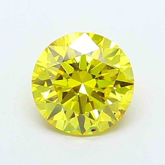 1.50 Ct. Fancy Vivid  Yellow Round Lab Grown Diamond