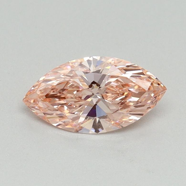 0.52 Ct. Fancy Vivid Pink Marquise Lab Grown Diamond