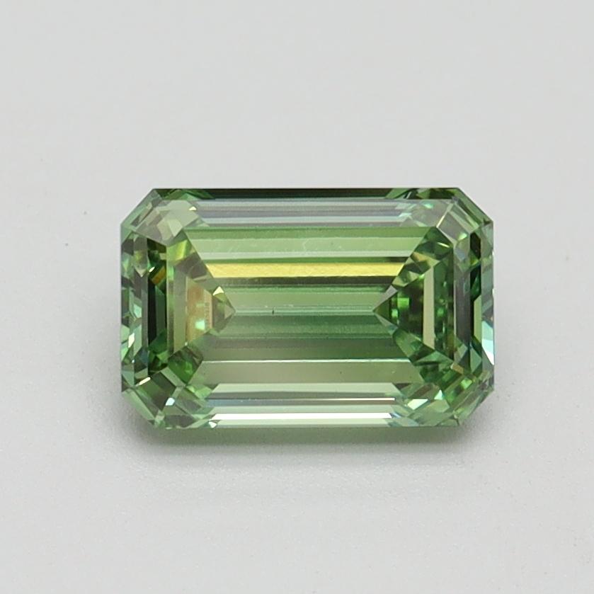 1.00 Ct. Fancy Vivid Green Emerald Lab Grown Diamond