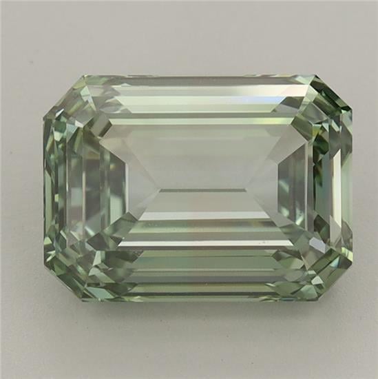 3.08 Ct. Fancy Vivid Green Emerald Lab Grown Diamond