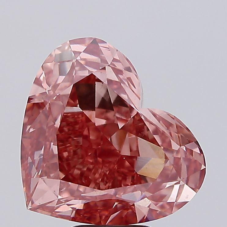 10.50 Ct. Fancy Vivid  Pink Heart Lab Grown Diamond