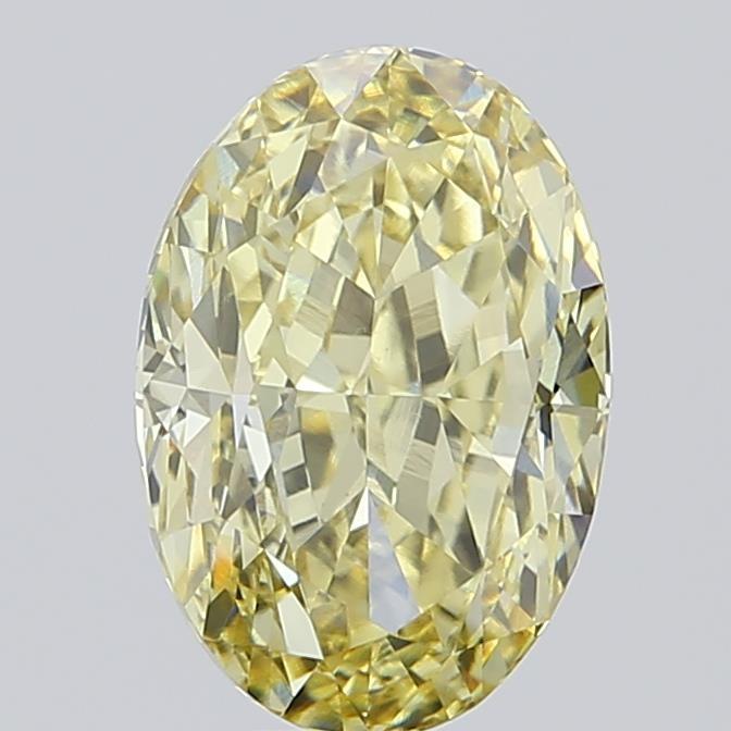 5.02 Ct. Fancy Yellow Oval Lab Grown Diamond