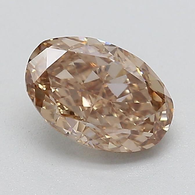 0.53 Ct. Light  Brown Oval Lab Grown Diamond