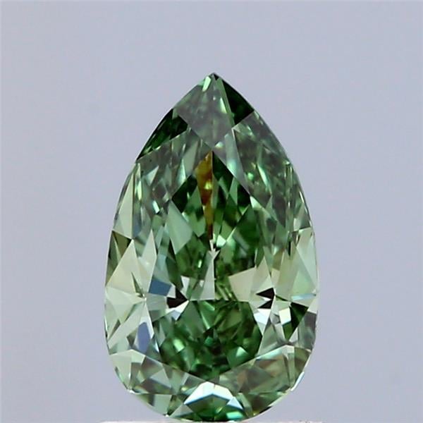 1.21 Ct. Fancy Vivid Green Pear Lab Grown Diamond