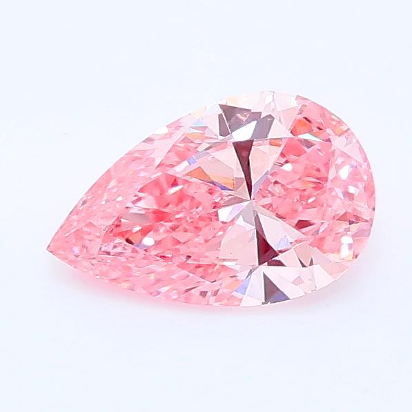 0.60 Ct. Fancy Vivid Pink Pear Lab Grown Diamond