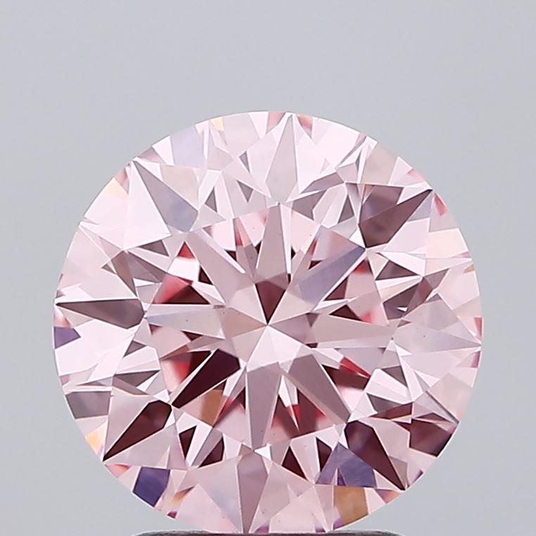 2.29 Ct. Fancy Intense Pink Round Lab Grown Diamond