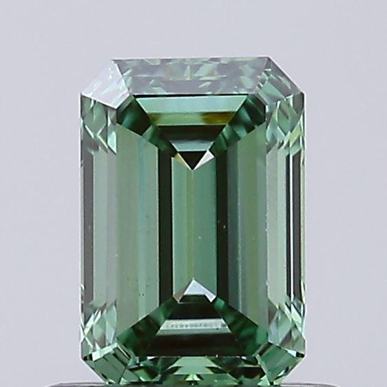 0.67 Ct. Fancy Vivid Green Emerald Lab Grown Diamond