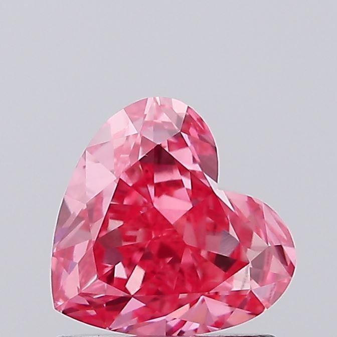 1.15 Ct. Fancy Vivid Pink Heart Lab Grown Diamond