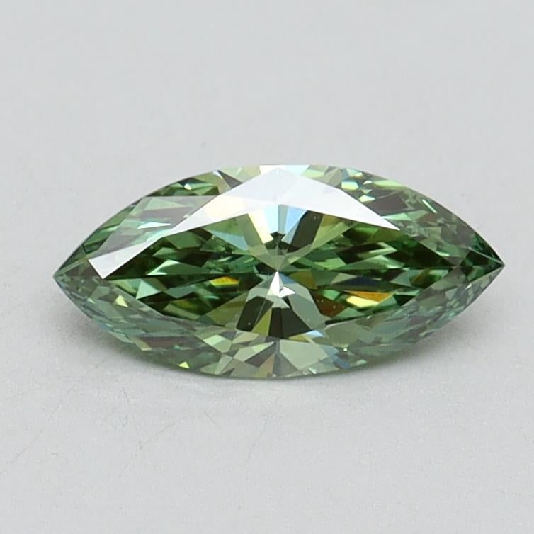 0.50 Ct. Fancy Vivid Green Marquise Lab Grown Diamond
