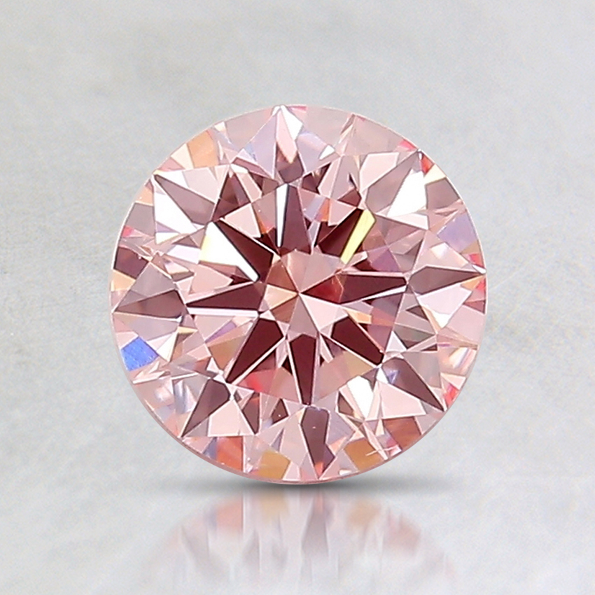 1.06 Ct. Fancy Light Pink Round Lab Created Diamond