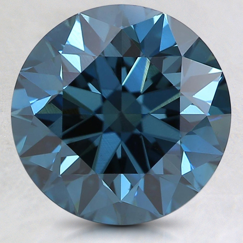 3.04 Ct. Fancy Deep Blue Round Lab Created Diamond