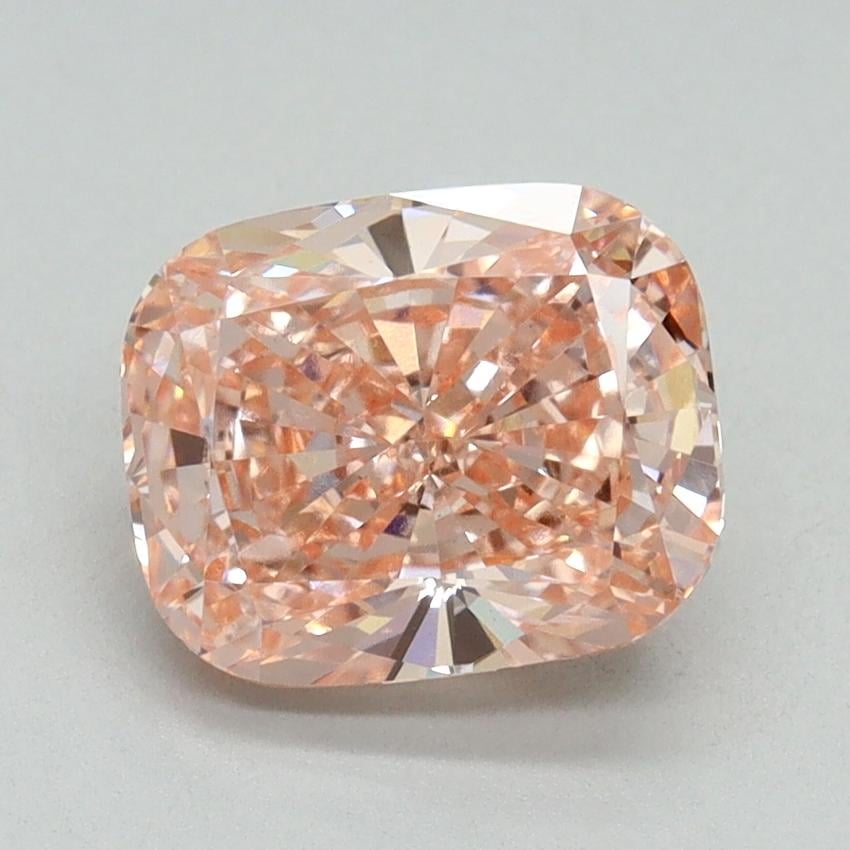 2.15 Ct. Fancy Vivid Pink Cushion Lab Grown Diamond