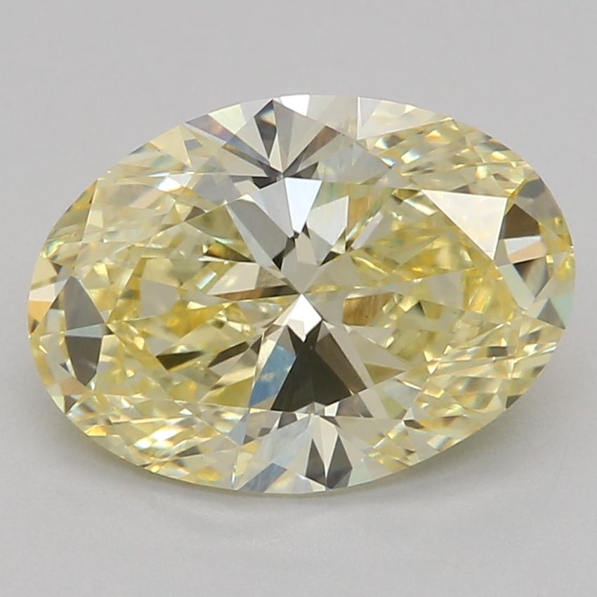 1.58 Ct. Fancy Intense Yellow Oval Lab Grown Diamond