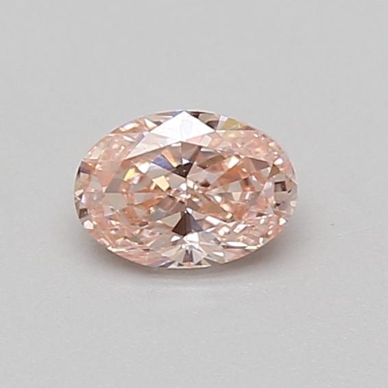 0.45 Ct. Fancy Intense Pink Oval Lab Grown Diamond