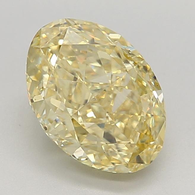 2.55 Ct. Fancy Intense Yellow Oval Lab Grown Diamond