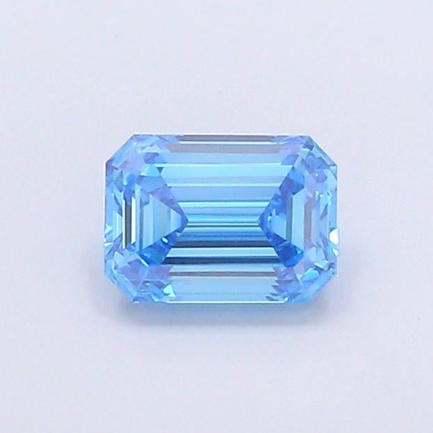 1.12 Ct. Fancy Vivid Blue Emerald Lab Grown Diamond